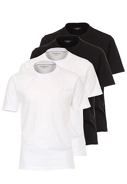 CASAMODA T-Shirt 4er Pack Basic (Spar-Set, 4-tlg) T-Shirt - Baumwolle - Atm günstig online kaufen