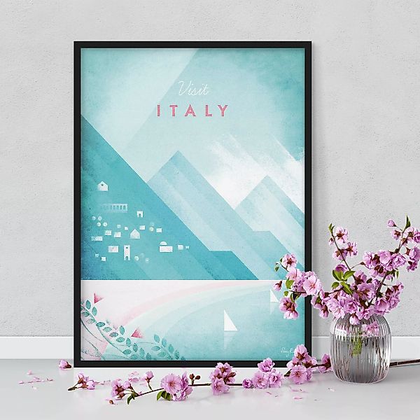 Bild mit Rahmen Architektur & Skyline - Hochformat Reiseposter - Italien günstig online kaufen