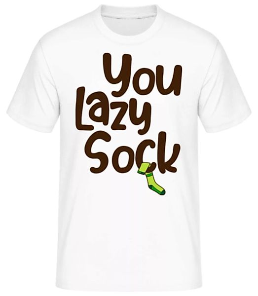 You Lazy Sock · Männer Basic T-Shirt günstig online kaufen