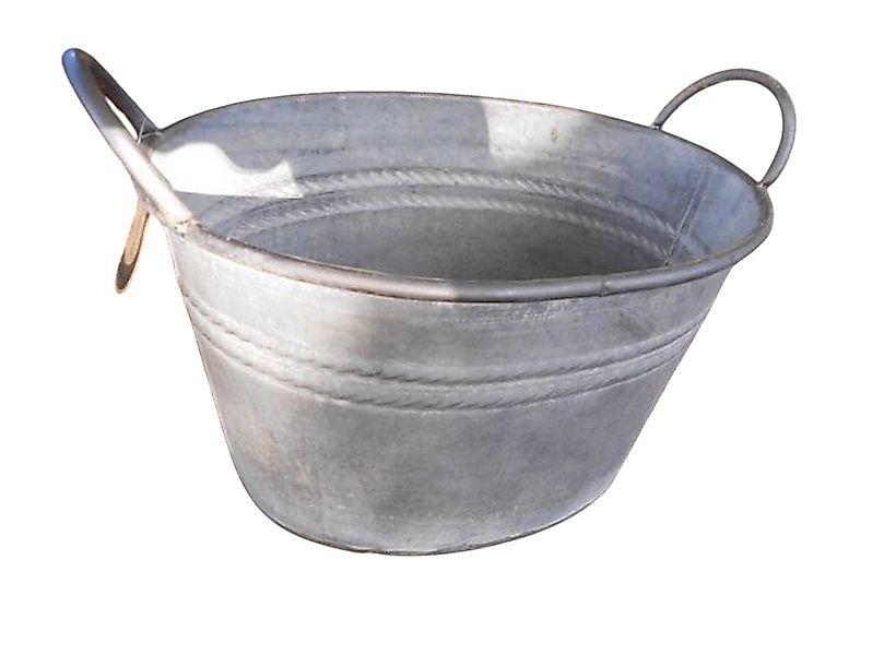 Deko-Impression Pflanzkübel Zinkwanne Pflanztopf Zinkbottich Blumentopf 33 günstig online kaufen