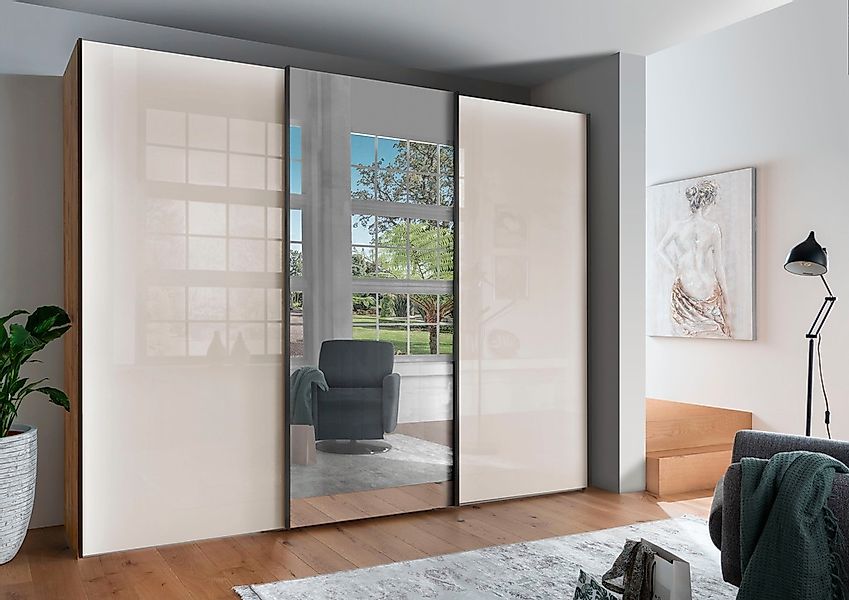 WIEMANN Schwebetürenschrank "Monaco", hochwertige Glas- und Spiegelfront günstig online kaufen