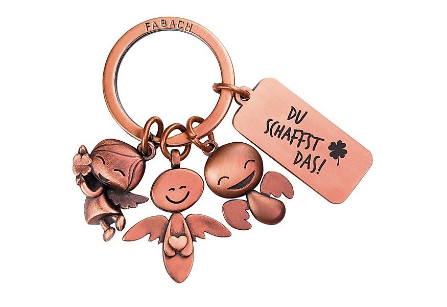 FABACH Schlüsselanhänger 3 Schutzengel mit Gravur - Du schaffst das - Glück günstig online kaufen