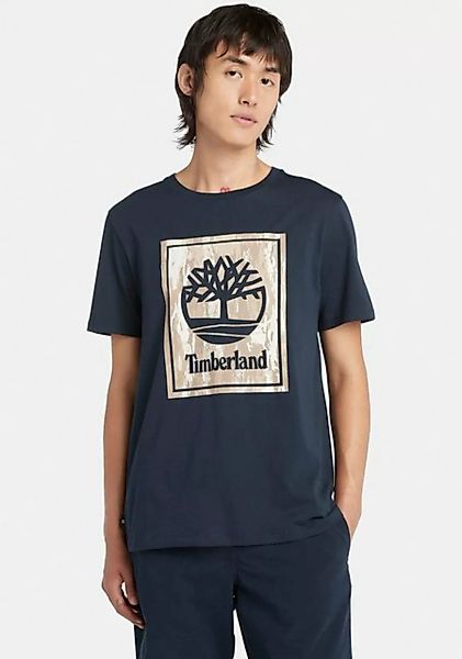 Timberland T-Shirt STACK LOGO Camo Short Sleeve Tee in großen Größen günstig online kaufen