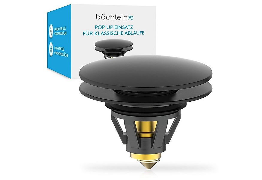 Bächlein Waschbeckenstöpsel Pop-Up Waschbeckenstopfen, (Schwarz-matt), Stöp günstig online kaufen