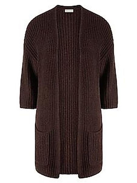 Strickjacke 3/4-Arm include braun günstig online kaufen