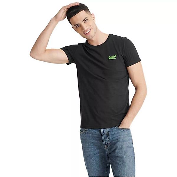 Superdry Orange Label Neon Lite Kurzarm T-shirt S Black günstig online kaufen