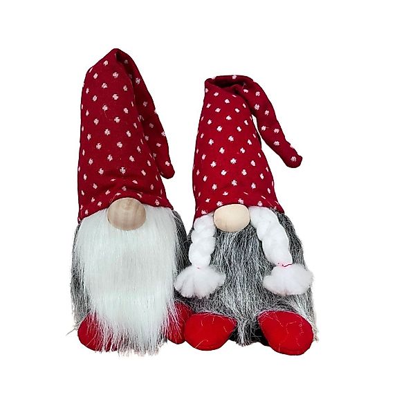 Wohnando Dekofigur Winterwichtel-Pärchen: Liebes Festtagsdekoration, winter günstig online kaufen