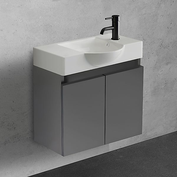 Alpenberger Badmöbel-Set Gäste WC Waschbecken mit günstig online kaufen