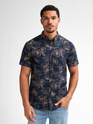 Petrol Industries Kurzarmshirt mit All-Over Print günstig online kaufen