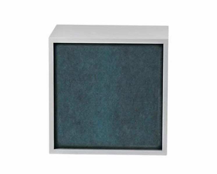 Akustikplatte  textil blau / für Regal Stacked Medium - 43 x 43 cm - Muuto günstig online kaufen