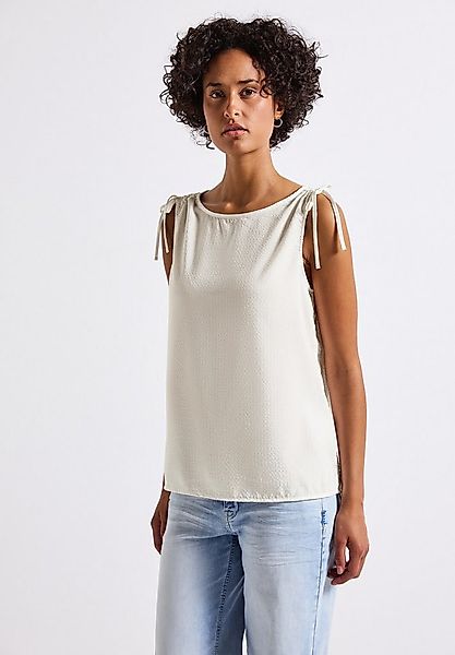 STREET ONE Blusentop mit Raffungen an den Schultern günstig online kaufen