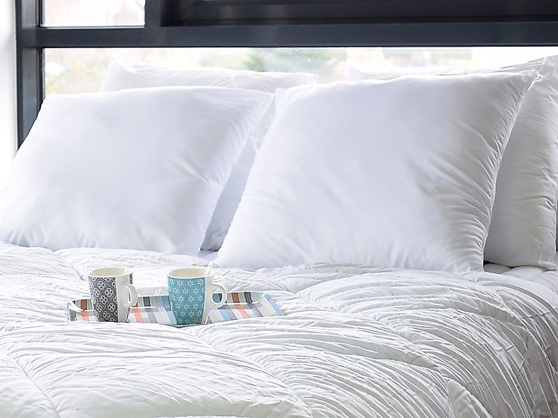 Kopfkissen 4er-Set - 400 gr - 60 x 60 cm - Weiß - TORIVIA günstig online kaufen