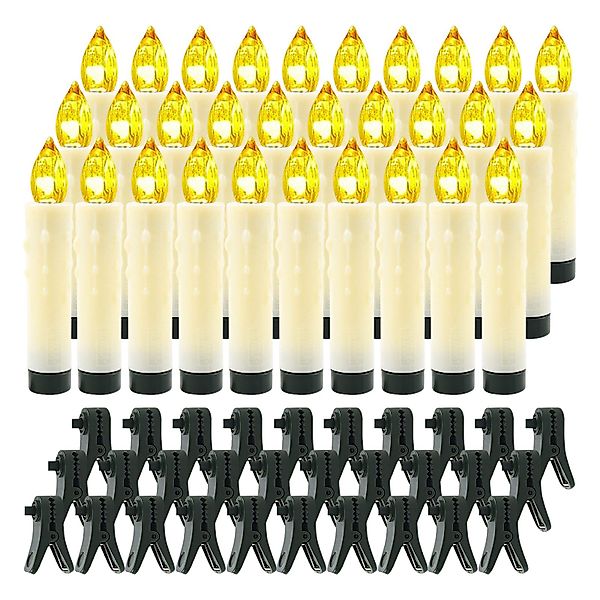 Gotoll LED-Kerze LZ30 30pcs Mit Batterie,Kerzenhalterung günstig online kaufen