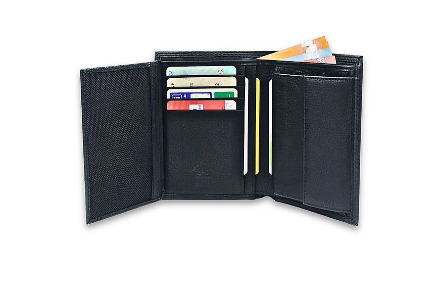 Frentree Geldbörse Echtleder für Herren, großes Portemonnaie für viele Kart günstig online kaufen