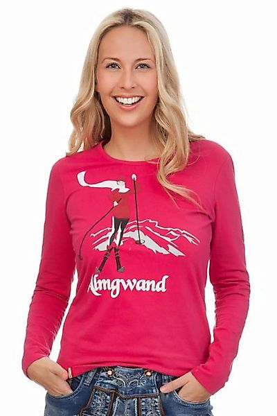 Almgwand Trachtenshirt Longsleeve Damen - MUHRERALM - pink günstig online kaufen