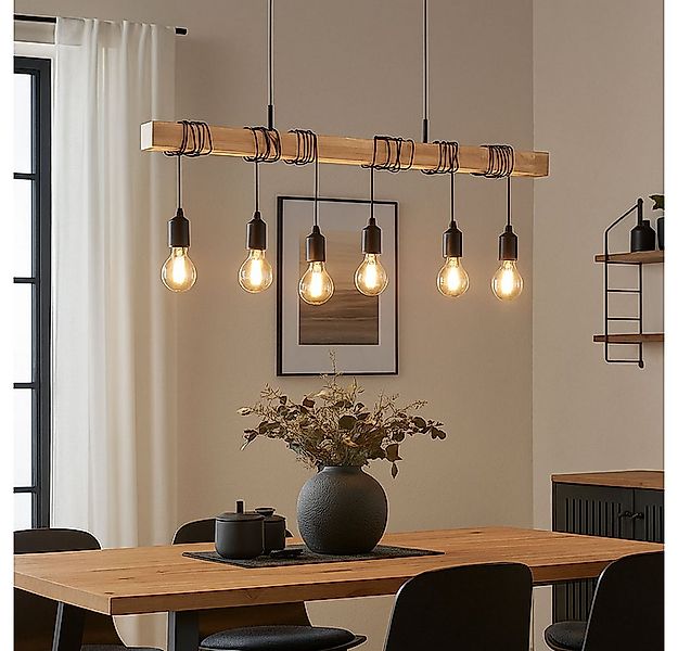 EGLO Hängeleuchte, Leuchtmittel nicht inklusive, Hängelampe Pendelleuchte E günstig online kaufen