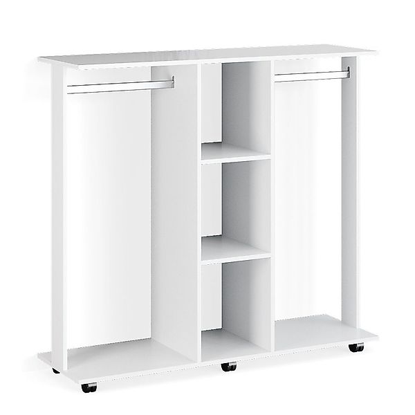 Vicco Kleiderschrank Robbie, Weiß, 130 x günstig online kaufen