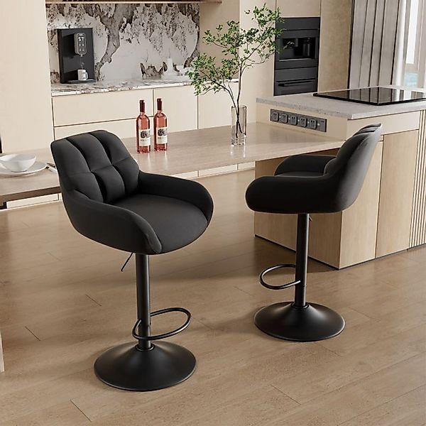 HawthyHome Barhocker 2er Set, Höhenverstellbare Tresenhocker günstig online kaufen