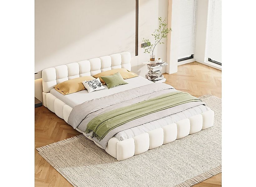 NMCXXO Polsterbett Elegantes Polsterbett mit Kopfteil – Stilvoll & Komforta günstig online kaufen