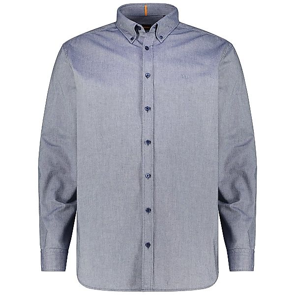 BOSS Freizeithemd aus Baumwolle Farbe dunkelblau Größe: 5XL günstig online kaufen