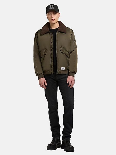 khujo Bomberjacke Ground Weite Herren Winterjacke mit abnehmbarem Kunstpelz günstig online kaufen