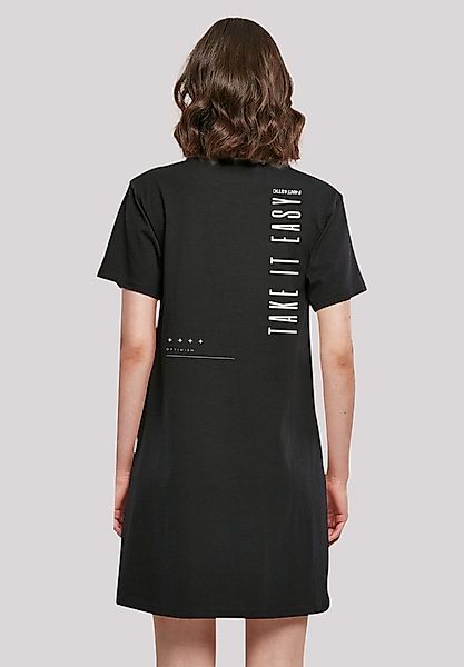 F4NT4STIC Shirtkleid Take It Easy Text Damen T-Shirt Kleid Print günstig online kaufen