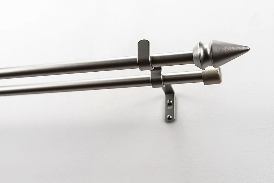 GARESA Gardinenstange "SPYRNA mit offenem Träger" Ø 16 mm 2 läufig-läufig W günstig online kaufen