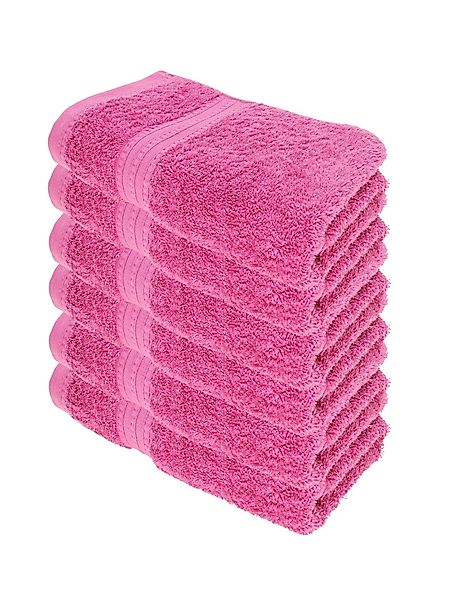 Julie Julsen Handtücher 6-Handtücher-Pink, Bio-Baumwolle (6-St) günstig online kaufen