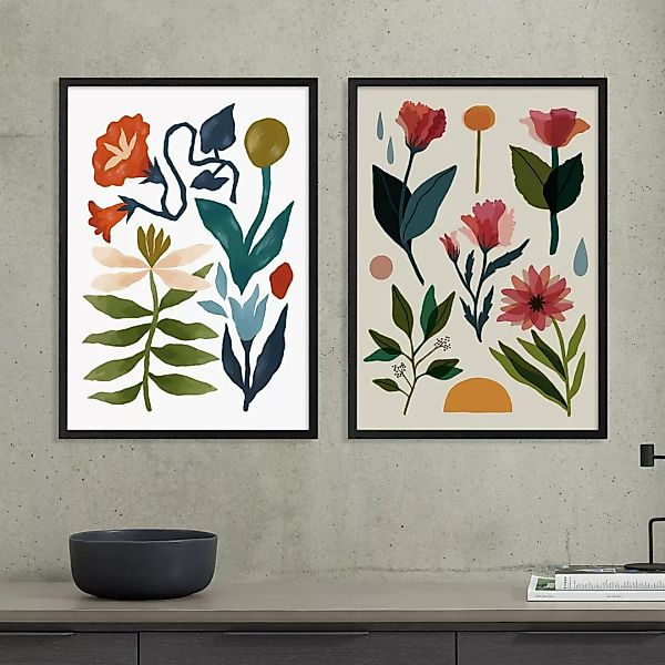 Sophie Potter 'Botany' 2 x gerahmte Kunstdrucke (A2) - MADE.com günstig online kaufen