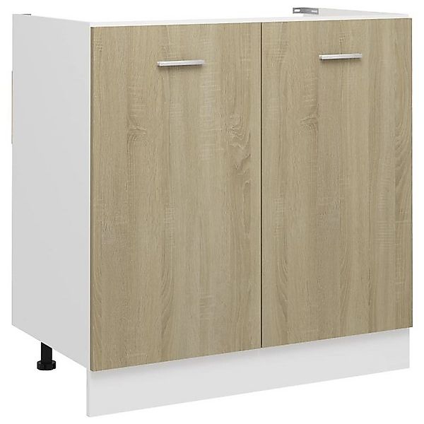 DOTMALL Spülenunterschrank Spülenunterschrank Sonoma-Eiche 80x46x81,5 cm Ho günstig online kaufen