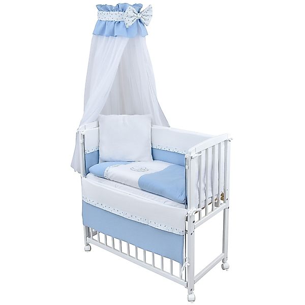 Baby-Delux Beistellbett Babybett Musselin Teddy Mond günstig online kaufen