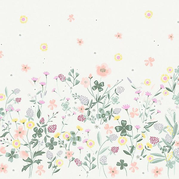 Laura Ashley Fototapete Clodagh 300 cm x 280 cm Rosa Gelb günstig online kaufen