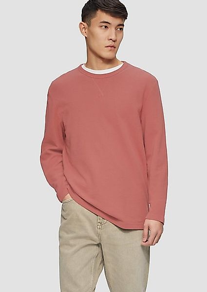 s.Oliver Langarmshirt Langarmshirt mit Waffelstruktur und günstig online kaufen