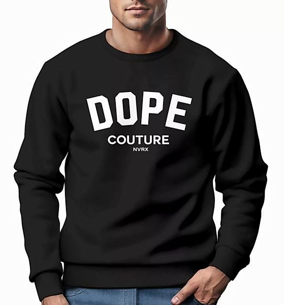 Neverless Sweatshirt Sweatshirt Herren DOPE COUTURE Rundhals-Pullover günstig online kaufen