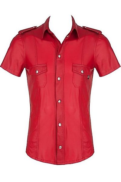 Regnes Fetish Planet Langarmhemd Herren-Hemd in rot - XL günstig online kaufen