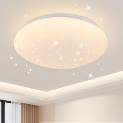 Nettlife LED Deckenleuchte Sternenhimmel Weiß Schlafzimmer günstig online kaufen