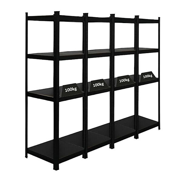 PROREGAL® Schwerlastregal MegaDeal 4x All Black günstig online kaufen