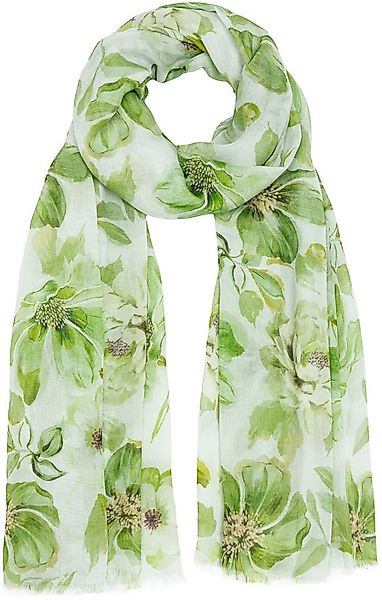 Caspar Modeschal SC534 aus weichem Modal mit floralem Blumen Muster günstig online kaufen