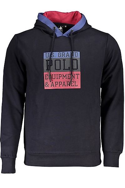 U.S. GRAND POLO Sweatshirt Herren Kapuzenpullover Blau: Gefüttert, Mit günstig online kaufen