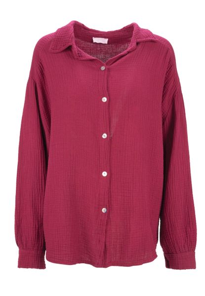 Seasons of April Hemdbluse Oversized Musselinbluse günstig online kaufen