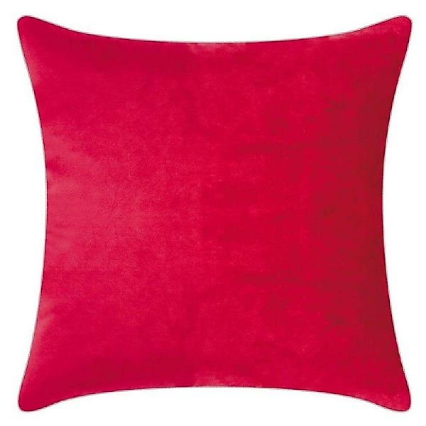 PAD Kissenhülle Kissenhülle Samt Elegance Rot günstig online kaufen