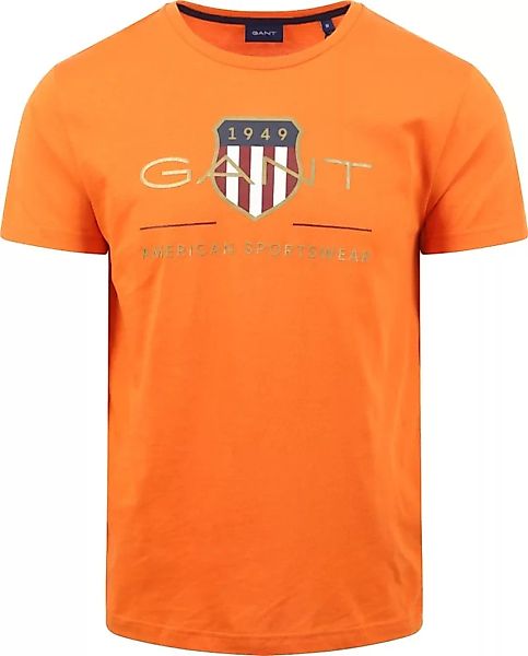 Gant T-shirt Shield Logo Orange - Größe M günstig online kaufen