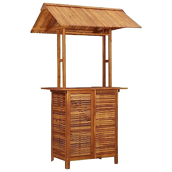 vidaXL Outdoor-Bartisch mit Dach 113x106x217 cm Akazie Massivholz 45909 günstig online kaufen