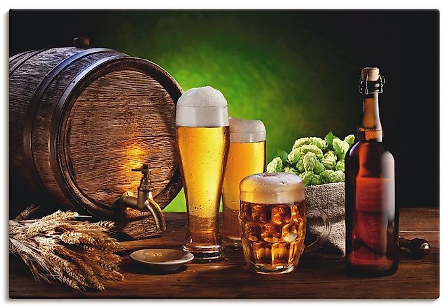 Artland Wandbild »Bier Stillleben« Getränke 1 Stk. tlg. als Alubild, Leinwa günstig online kaufen