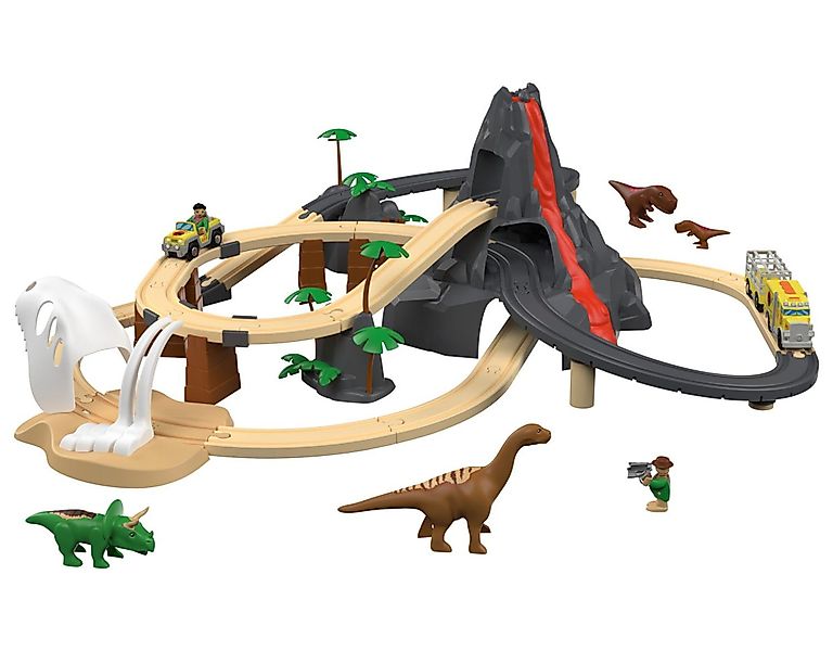 Playtive Spielzeug-Eisenbahn Playtive Eisenbahn-Set Dinoland Kindereisenbah günstig online kaufen