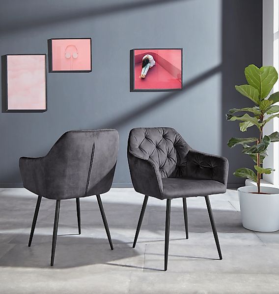 HELA Esszimmerstuhl "Kira Schalenstuhl Boho, Bestseller" (Set) 2 Stk.Armleh günstig online kaufen