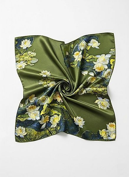 Kleelein Seidentuch Seidentuch Elegantes Modernes Blumenmuster Exklusives D günstig online kaufen