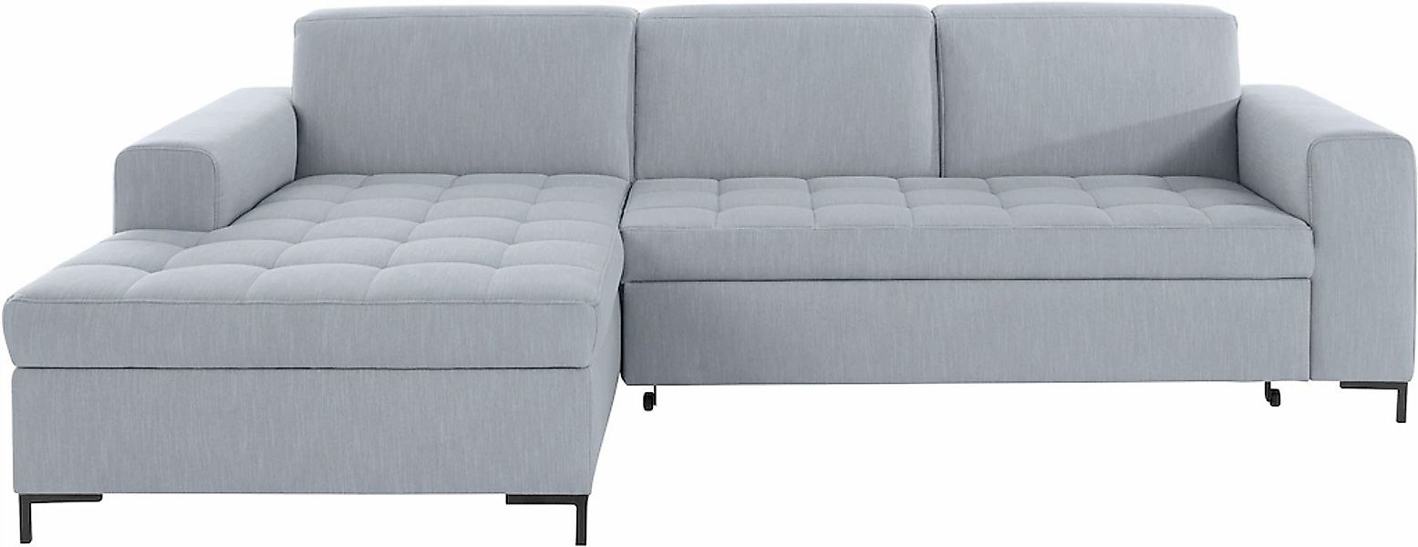 OTTO products Ecksofa "Grazzo, zeitlos & elegant, moderne Sitzheftung, Brei günstig online kaufen