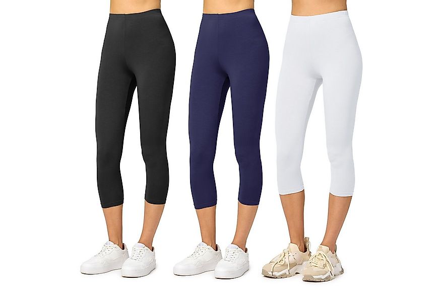 Merry Style Leggings Damen Caprihose 3/4 Hose MS10-144 (1-tlg) aus Viskose günstig online kaufen