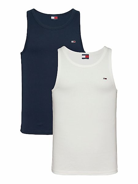 Tommy Jeans Tanktop "TJM XSLIM 2PCK RIB TANK EXT", 2 Stk. mit gerippter Str günstig online kaufen